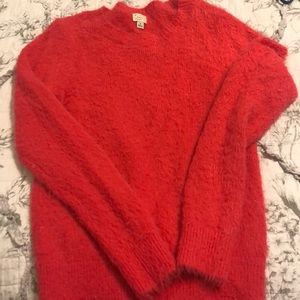 Hot Pink Fuzzy Sweater